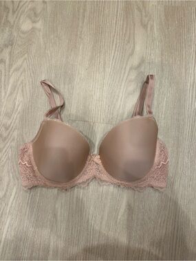 Victoria's Secret Blush Lace-Trim Padded Bra